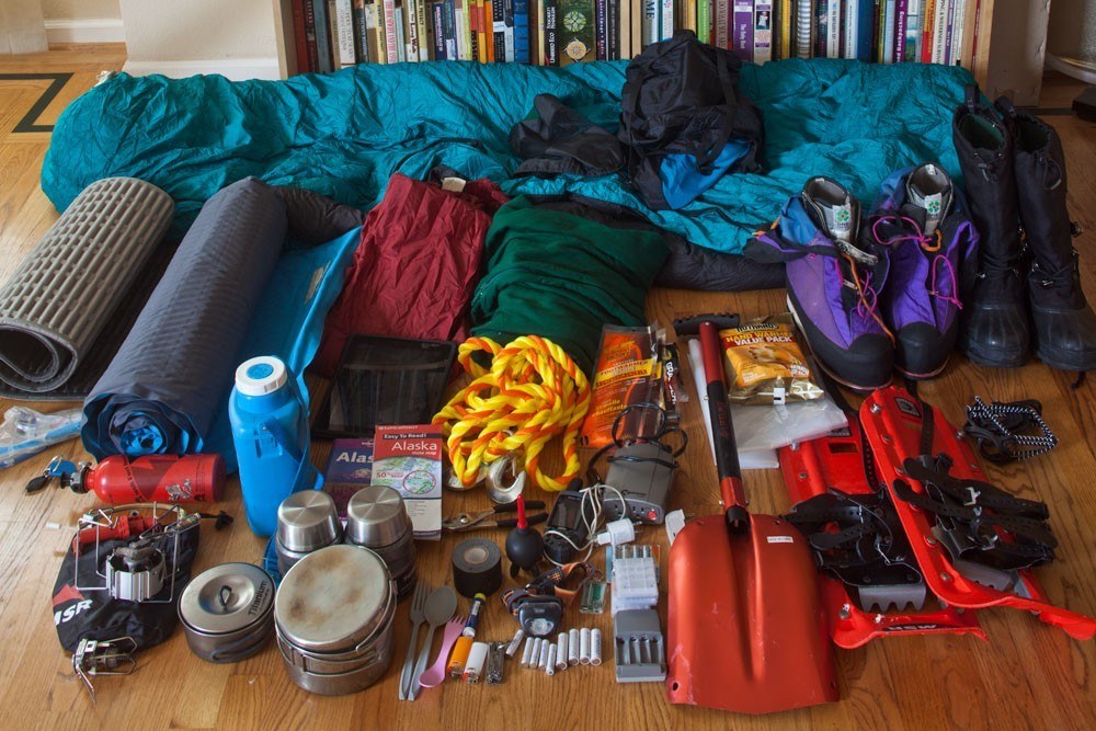 winter camping equipment